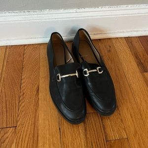 Black loafers